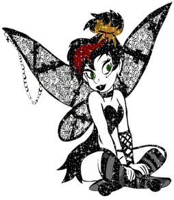 Gif animé gothique fée